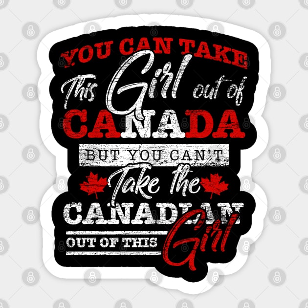 Canada Girl Sticker by ShirtsShirtsndmoreShirts